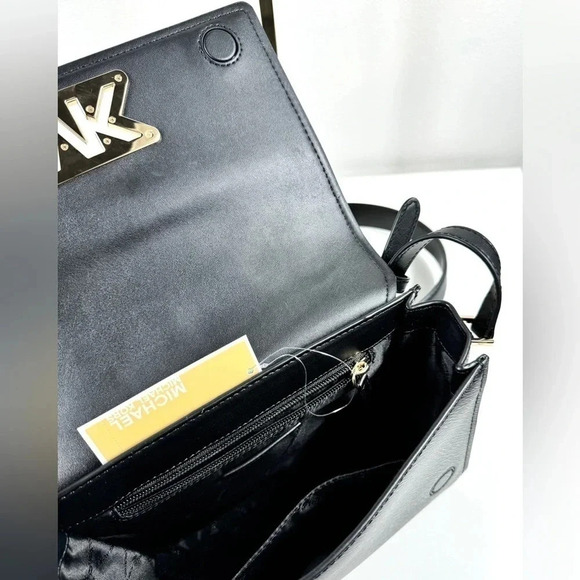 NWT Michael Kors leather MK Crossbody Bag - Picture 11 of 11
